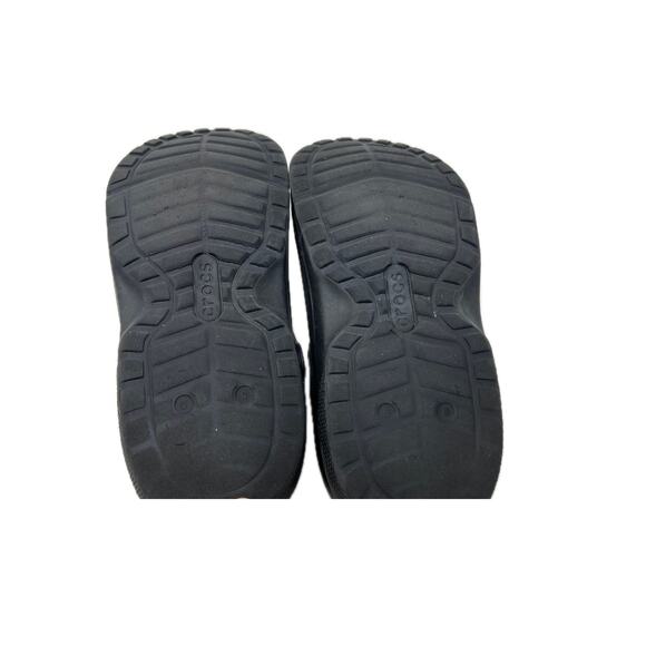 Crocs Charcoal Gray Slides Clogs Men's 6 Womans 8 - Picture 3 of 3